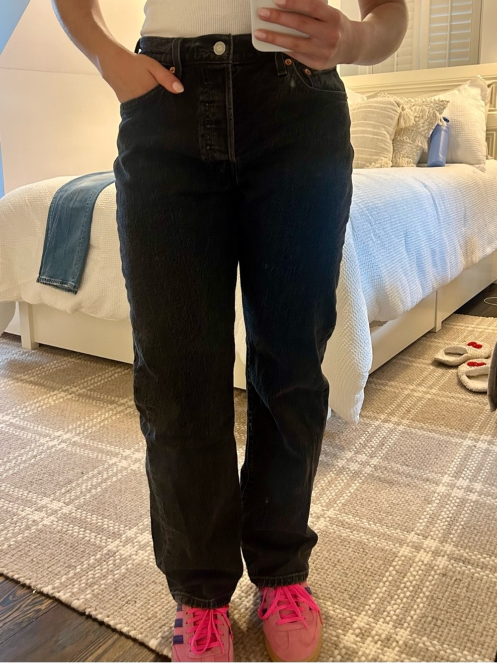 Levi’s 501 Curve Black Jeans W29 L30 Like New